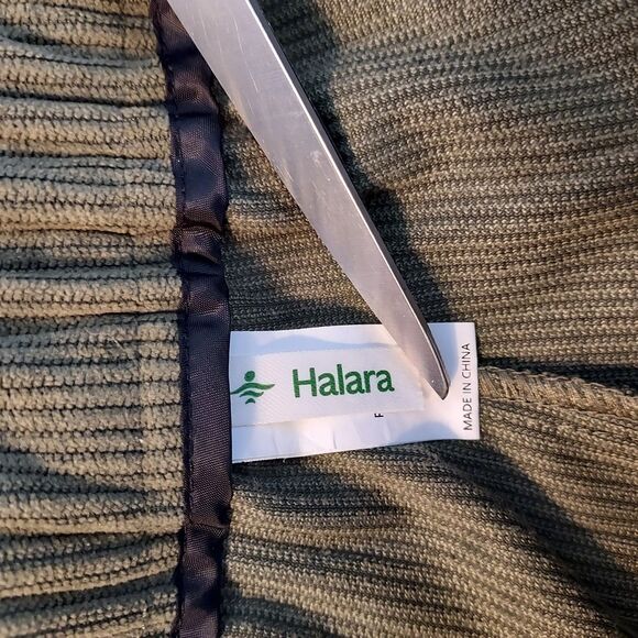 Halara Pants Olive Green Corduroy Joggers Size Large High Rise Comfy Casual - Picture 7 of 13